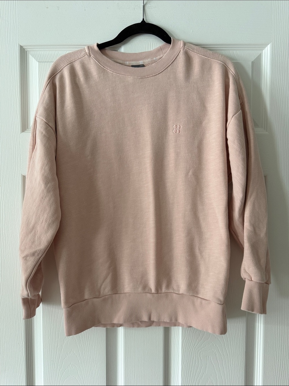Sweaty Betty Pale Blush Crewneck Sweatshirt